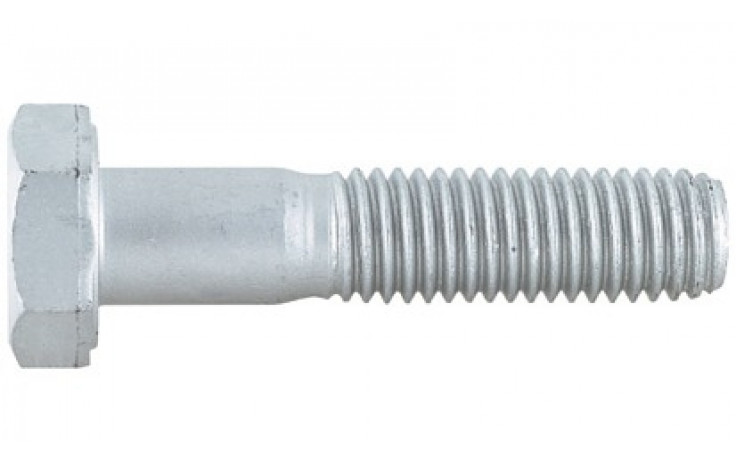 Sechskantschraube ISO 4014 - 12.9 - Zinklamelle silber - M16 X 80