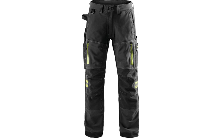 FRISTADS Bundhose 131785-940 schwarz/gelb Gr. 48
