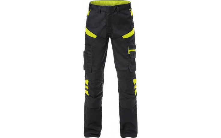FRISTADS Bundhose 129482-982, schwarz/gelb, Gr. 54