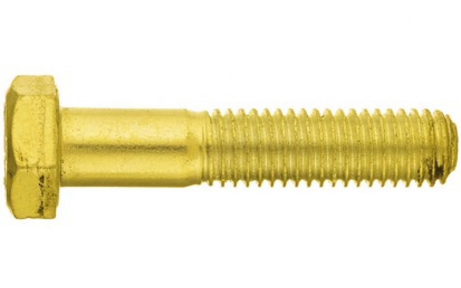 Sechskantschraube ISO 4014 - 8.8 - verzinkt gelb - M6 X 60