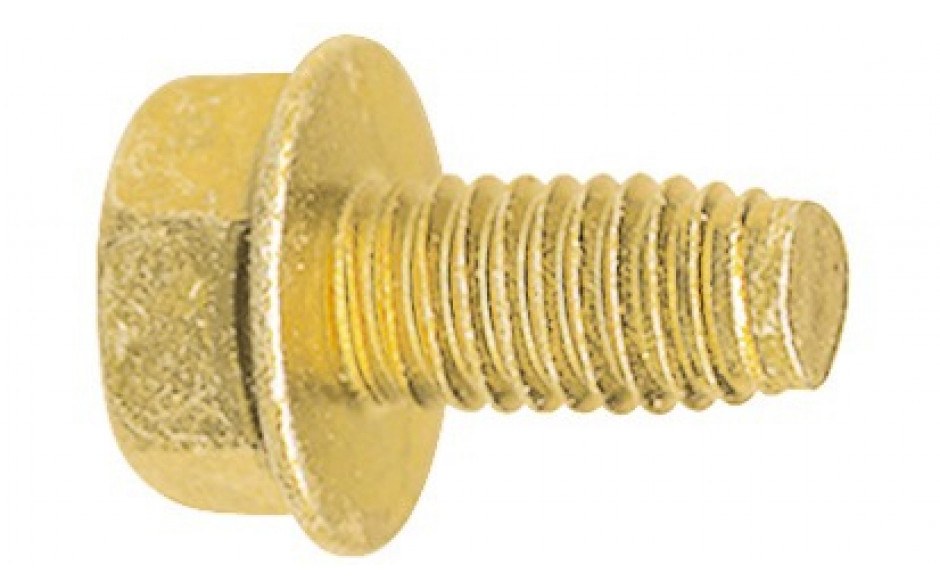 Gewindefurchende Schraube ~ DIN 7500DE - Stahl - verzinkt gelb - M6 X 16