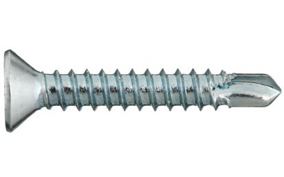 RECA sebS Bohrschraube Senkkopf ~ DIN 7504P - Stahl - verzinkt blau - 3,9 X 32 - TX20