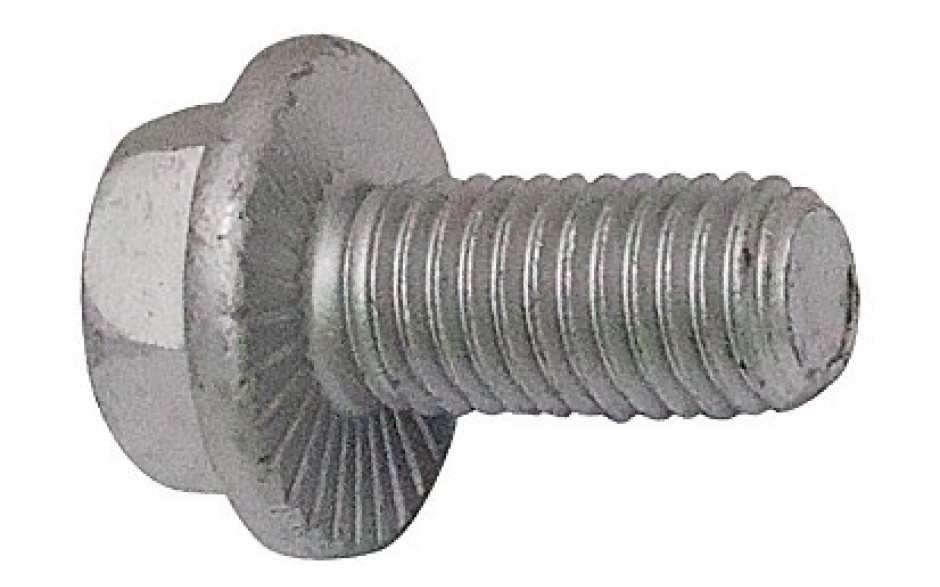 RECA Sechskant-LOCK-Schraube mit Flansch - 10.9 - Zinklamelle silber - M16 X 40