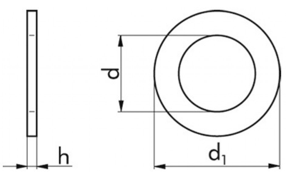 Scheibe ISO 7089 - 200HV - A2 - M6=6,4mm