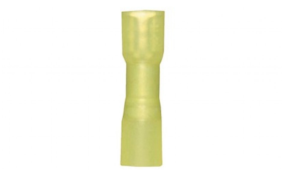 Flachsteckhülse mit Schrumpfschlauch 6,3 mm - gelb - für Kabelquerschnitt 4,0 - 6,0 mm²