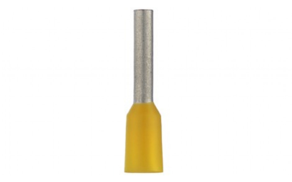Aderendhülsen isoliert - gelb - für Kabelquerschnitt 1 mm² - Länge 14,6 mm