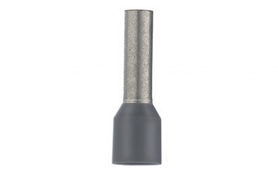 Aderendhülsen isoliert - grau - für Kabelquerschnitt 4 mm² - Länge 17 mm