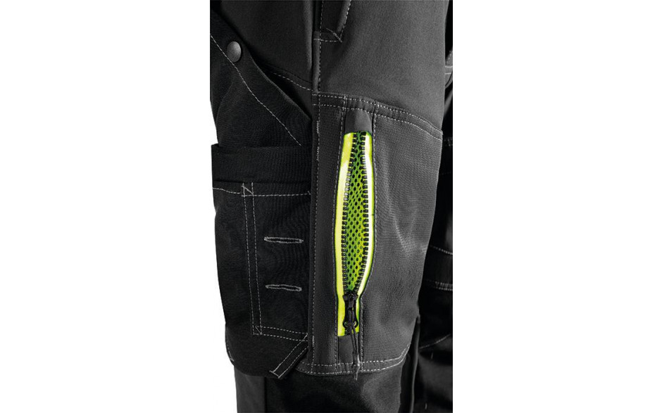 FRISTADS Bundhose 131785-940 schwarz/gelb Gr. 48