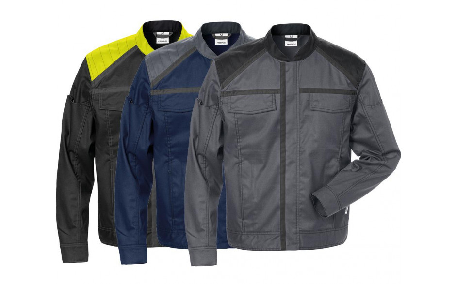 FRISTADS Bundjacke 129481-586, blau/grau, Gr. XXL