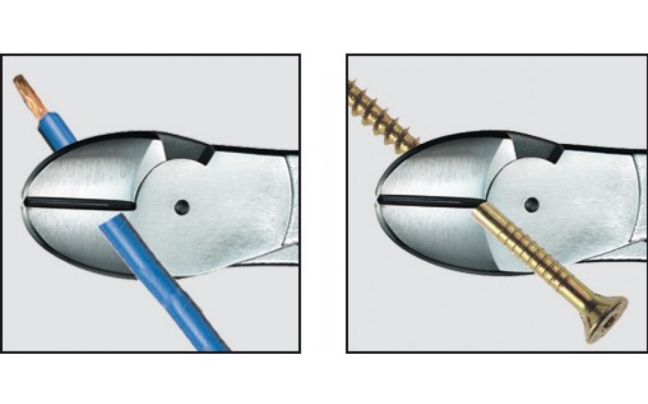 RECA Kraftseitenschneider mit 2-Komponenten-Griff isoliert 180 mm