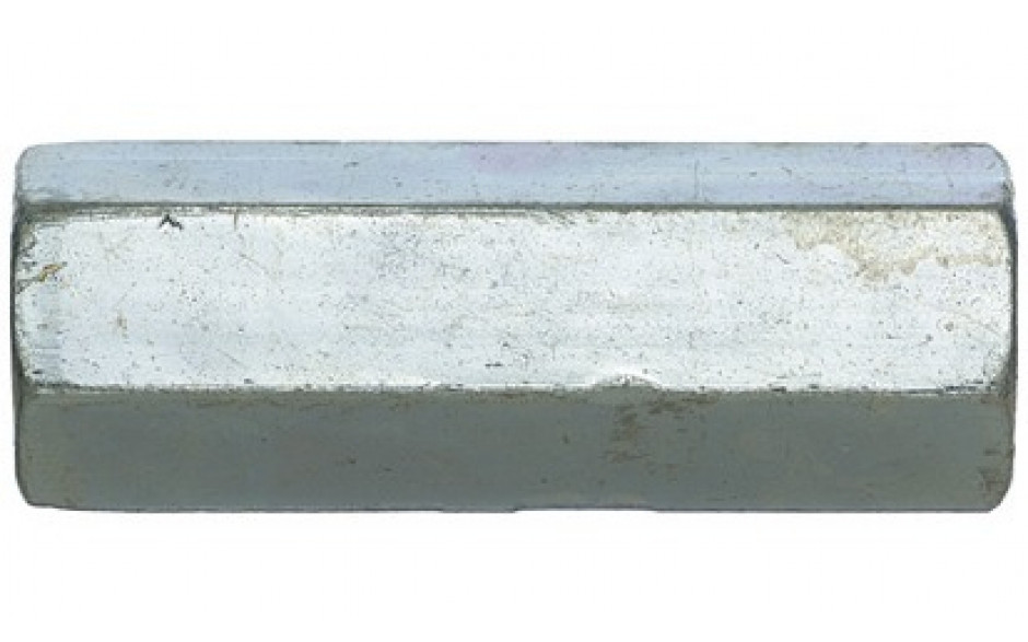 Distanzmuffe - sechskant - Stahl - verzinkt blau - M8 X 30 - SW11