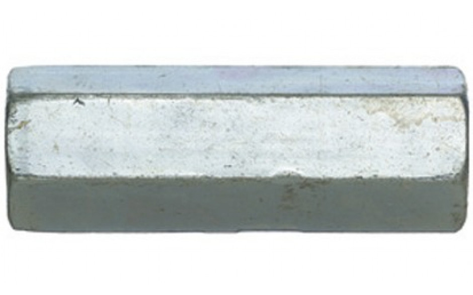 Sechskantmutter DIN 6334 - Stahl - verzinkt blau - M27