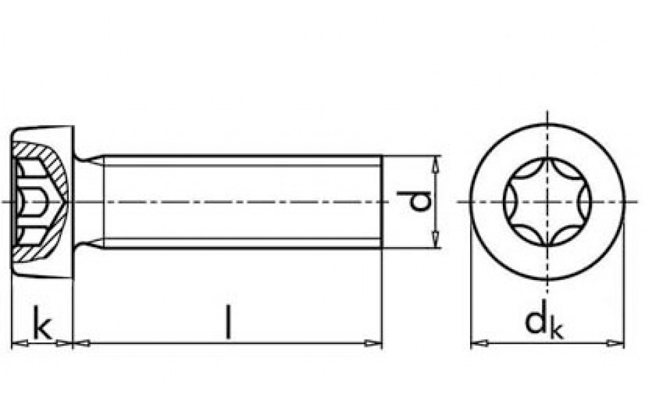 Zylinderschraube ISO 14580 - 08.8 - verzinkt blau - M5 X 12
