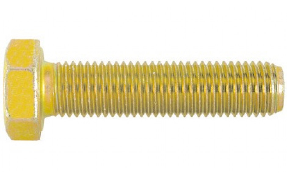 Sechskantschraube DIN 961 - 8.8 - verzinkt gelb - M14 X 1,5 X 80