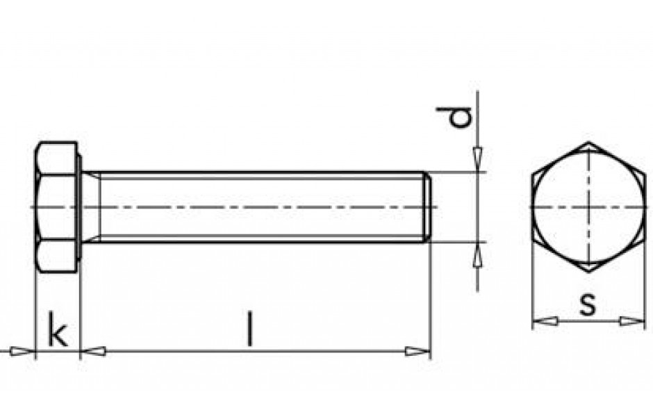 Sechskantschraube ISO 4017 - A4-70 - M8 X 50 - ADW7/2