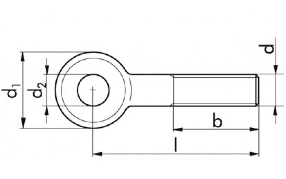 Augenschraube DIN 444B - A4 - M24 X 120