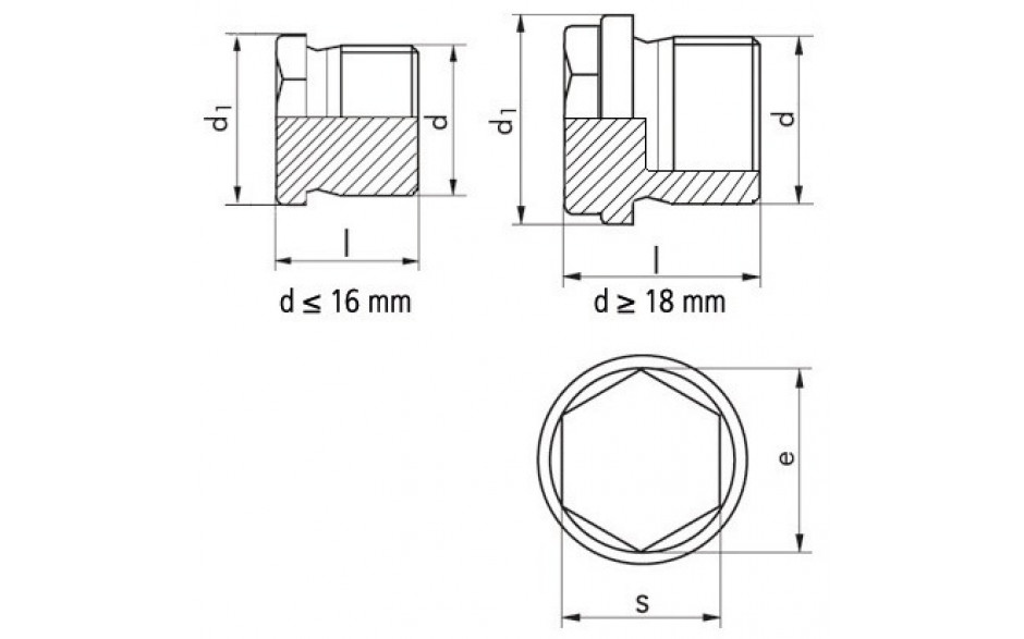 Verschlussschraube DIN 7604A - Stahl - blank - M10 X 1