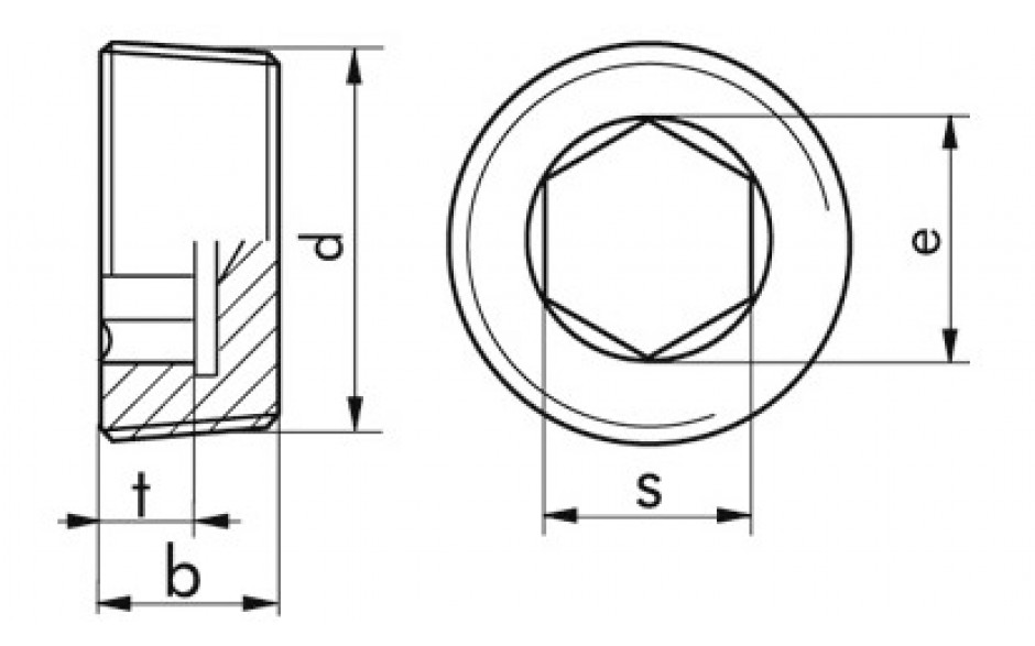 Verschlussschraube DIN 906 - Stahl - blank - M42 X 1,5
