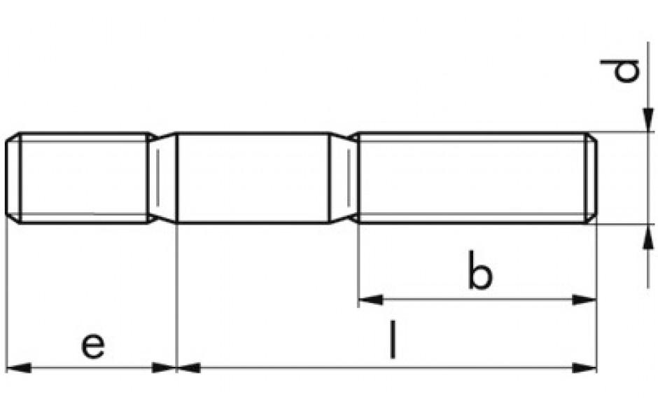 Stiftschraube DIN 939 - 10.9 - blank - M10 X 40