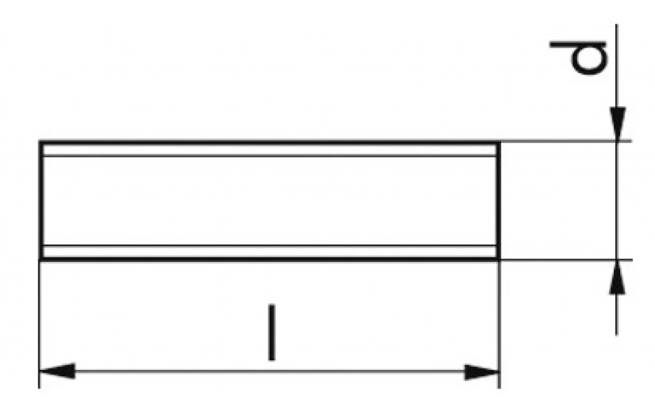 Gewindestück DIN 976-1-A - 8.8 - blank - M24 X 100