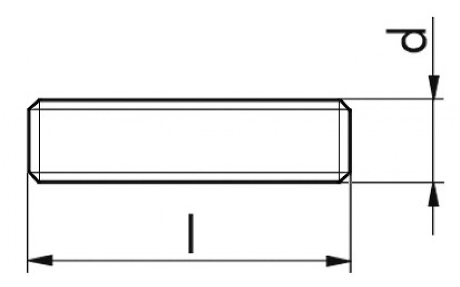 Gewindestück DIN 976-1-B - 8.8 - blank - M10 X 65
