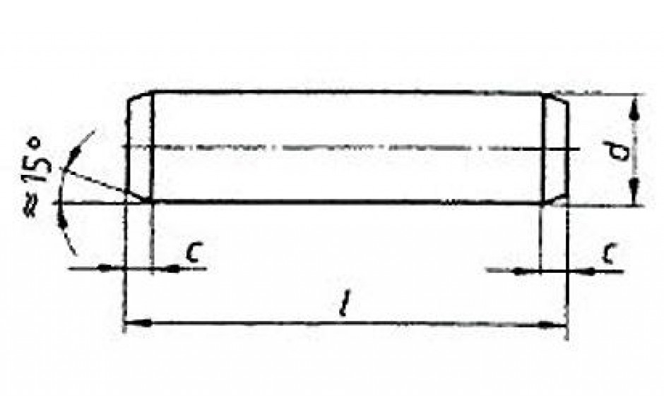 Zylinderstift ISO 2338 - Stahl - blank - 1m6 X 10