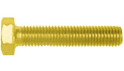 Sechskantschraube DIN 933 - 8.8 - verzinkt gelb - M10 X 25