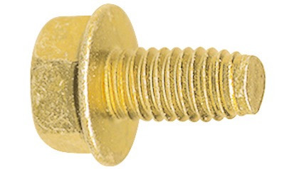 Gewindefurchende Schraube ~ DIN 7500DE - Stahl - verzinkt gelb - M10 X 20