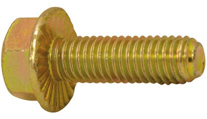 RECA Sechskant-LOCK-Schraube mit Flansch - 8.8 - verzinkt gelb - M8 X 20