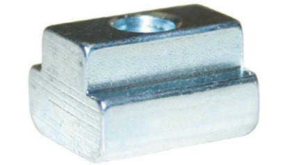 Mutter für T-Nuten DIN 508 - 8 - verzinkt blau - M5 X 6 - Länge 20mm