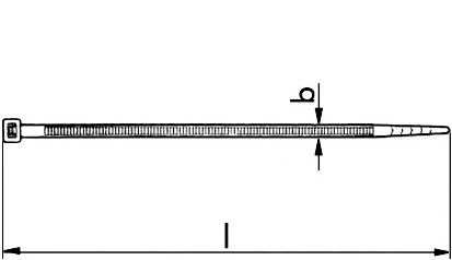 Kabelbinder - natur - 360 X 7,5 mm (L x B)