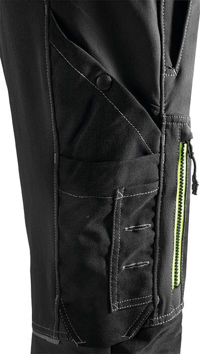 FRISTADS Bundhose 131785-940 schwarz/gelb Gr. 48