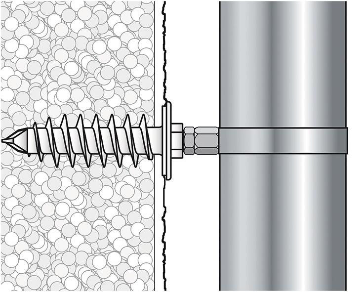 Isolierdübel ID 95 vormontiert - Zinklamelle - M 10