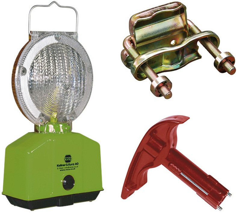 Lampenschlüssel für Baustellen-Blinklampen