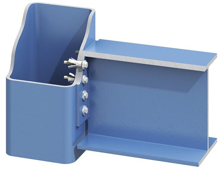 Lindapter® Hollo-Bolt mit Sechskantschraube Typ HB - Stahl - verzinkt blau - M12 X 80 - HB12-2