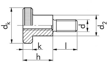 Rändelschraube DIN 464 - 5.8 - blank - M4 X 10