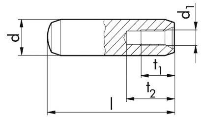 Zylinderstift DIN 7979D - Stahl - blank - 6m6 X 16