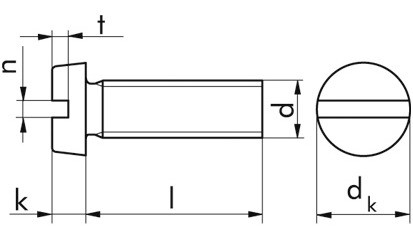 Zylinderschraube DIN 84 - A2 - M10 X 35