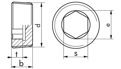 Verschlussschraube DIN 906 - Messing - blank - R 3/8