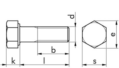 Sechskantschraube ISO 4014 - 10.9 - blank - M8 X 35