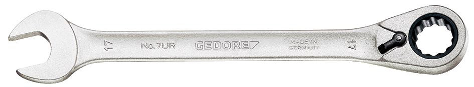 GEDORE Maulschlüssel mit Ringratsche, umschaltbar, UD 18 mm -7 UR 18- Nr.:2297353